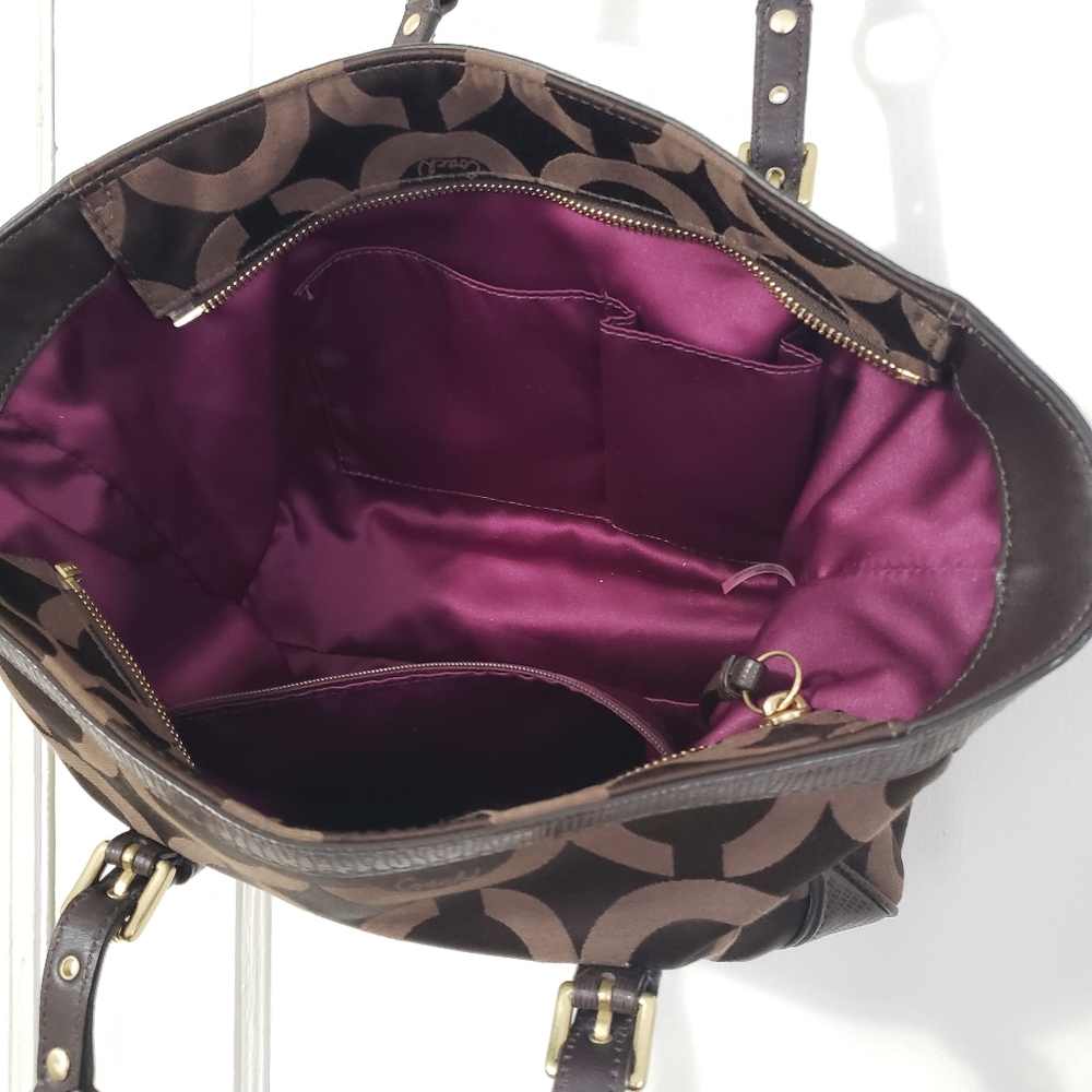 Coach Op Art Shoulder Bag Gem